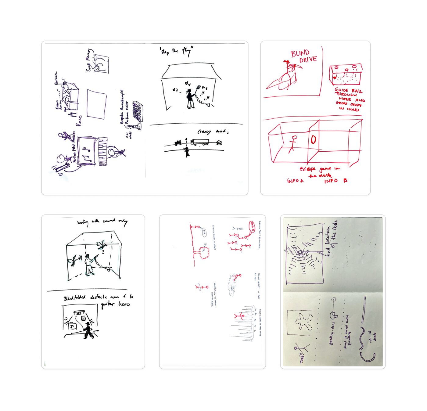 Sketches from the arcade game design workshop